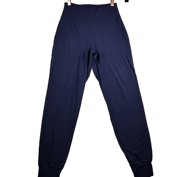 Lululemon Align High Rise Jogger Pants Navy Size 4 27” Nulu Soft Relaxed Fit - Picture 2 of 10